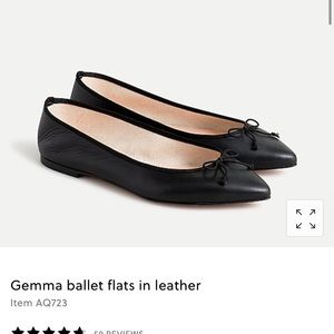 J. Crew Gemma black flats, size 8.5